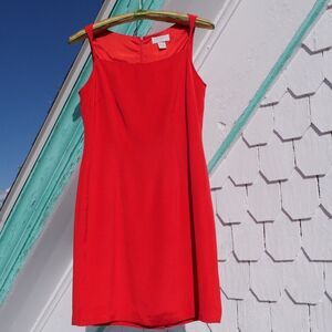 90s/y2k Hugo Buscati Red Silk Sheath Revenge‎ Dress